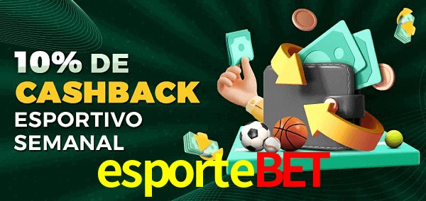 10% de bônus de cashback na esportebet